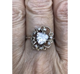 Кольцо серебряное с цирконием Джемма (2111784)