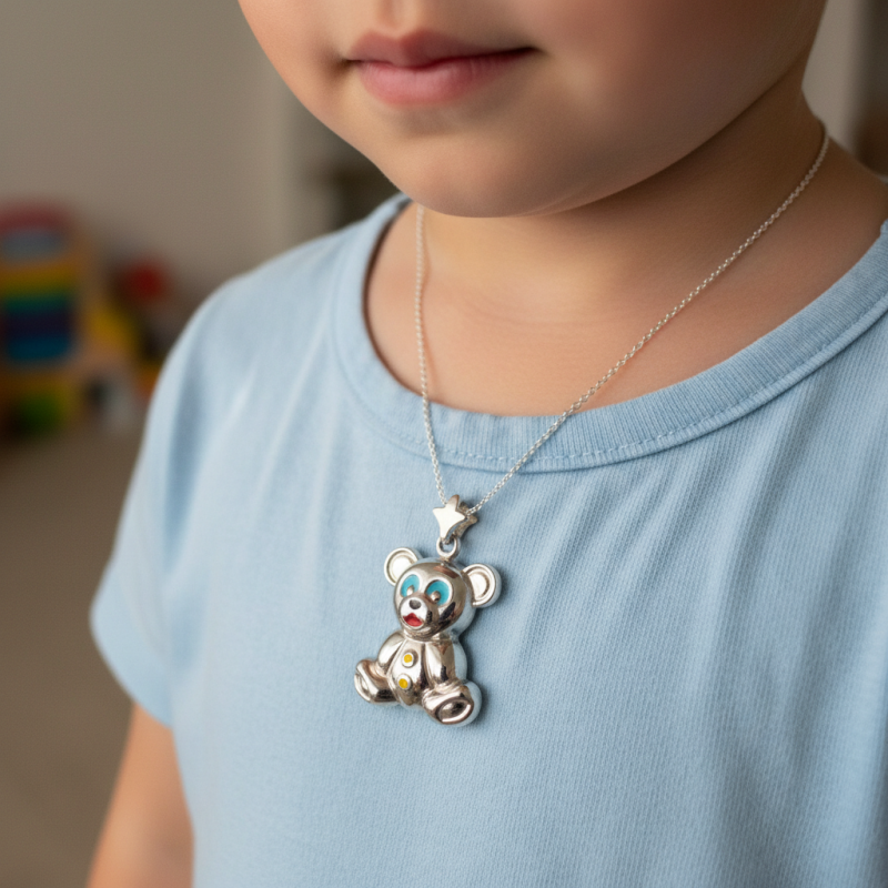 Подвес серебряный Мишка 456п