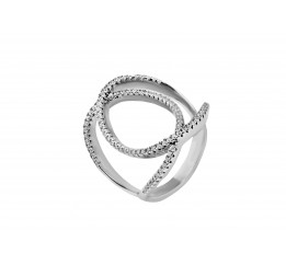 Кольцо серебряное с цирконием эксклюзивное (33543)