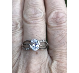Кольцо серебряное с цирконием Вайнона (2113366)