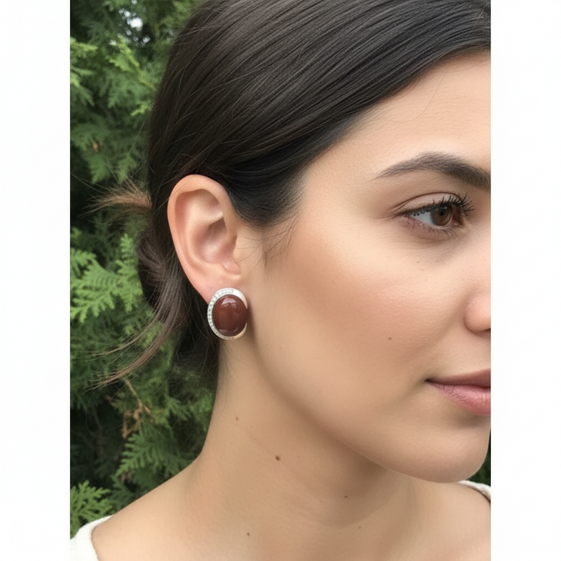 Серьги серебряные Сафлор 2 1160030