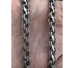 Цепочка серебряная мужская  Ручеёк (806тч)