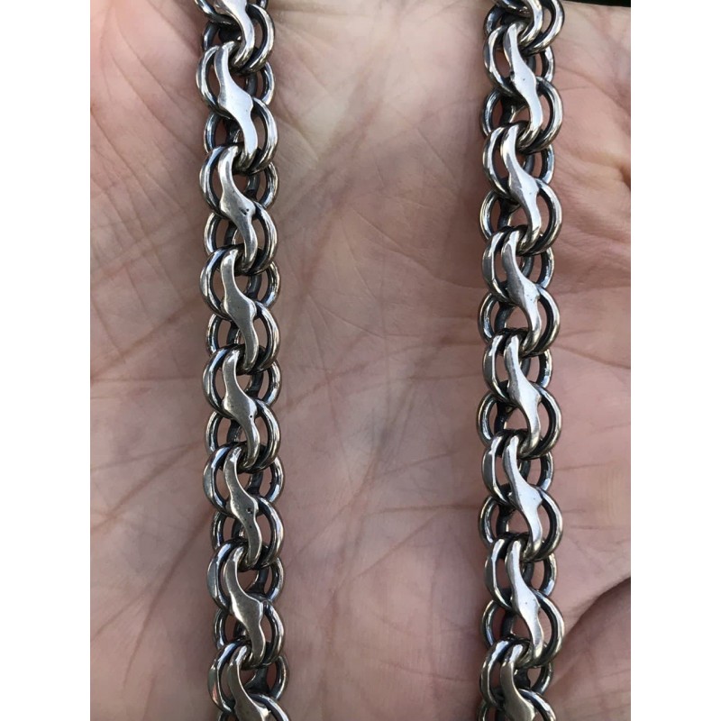 Цепочка серебряная мужская  Ручеёк (806тч)