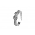 Кольцо серебряное с цирконием  Ассо 1151/1р