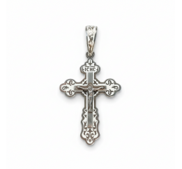 Крестик с эмалью 228белый