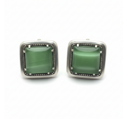 Серьги серебряные эксклюзивные с улекситом (2639с)