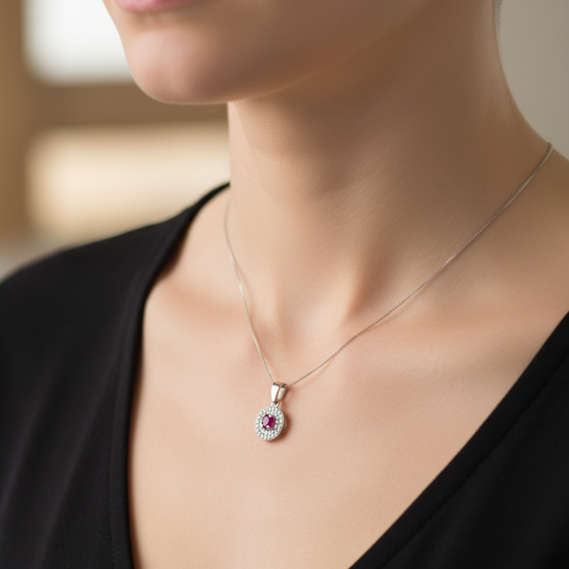 Подвес серебряный с золотом и цирконием 752пр