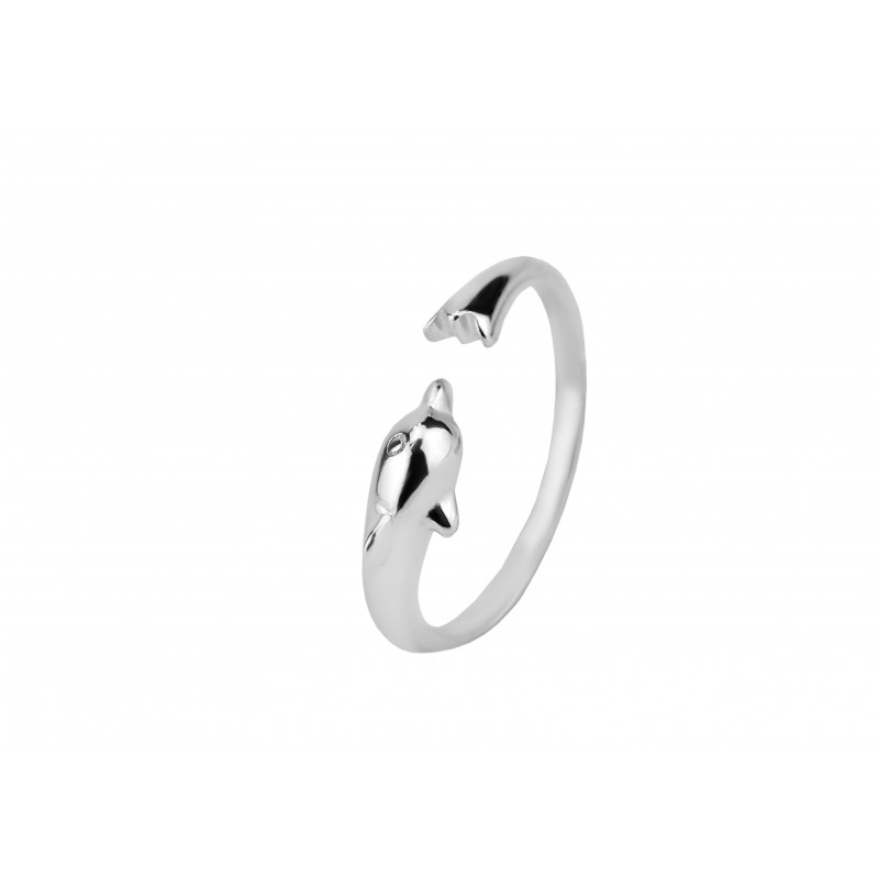 Кольцо серебряное Дельфинчик (К2/700)