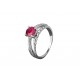 Кольцо серебряное с натуральным рубином Теолла 1913/9р рубин