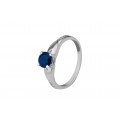 Кольцо серебряное с  натуральным сапфиром Карэлла 1853/9р сапфир
