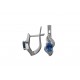 Серьги серебряные с кварцем London blue Вита 2487/9р QLB