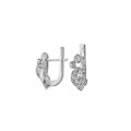 Серьги серебряные с цирконием Оперетта 2374/9р