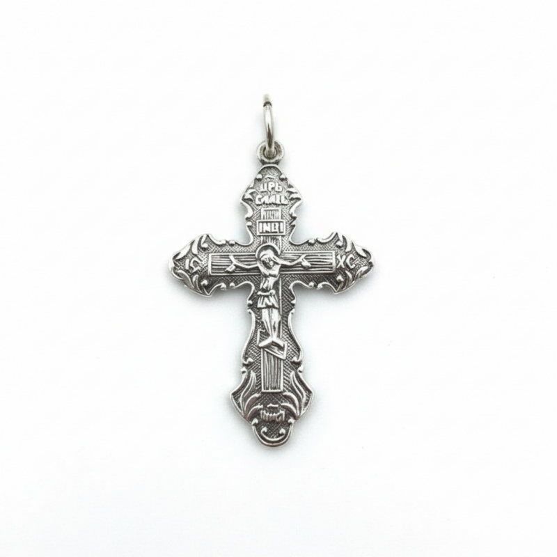 Подвес серебряный Крест 100ч, 1.77 размер