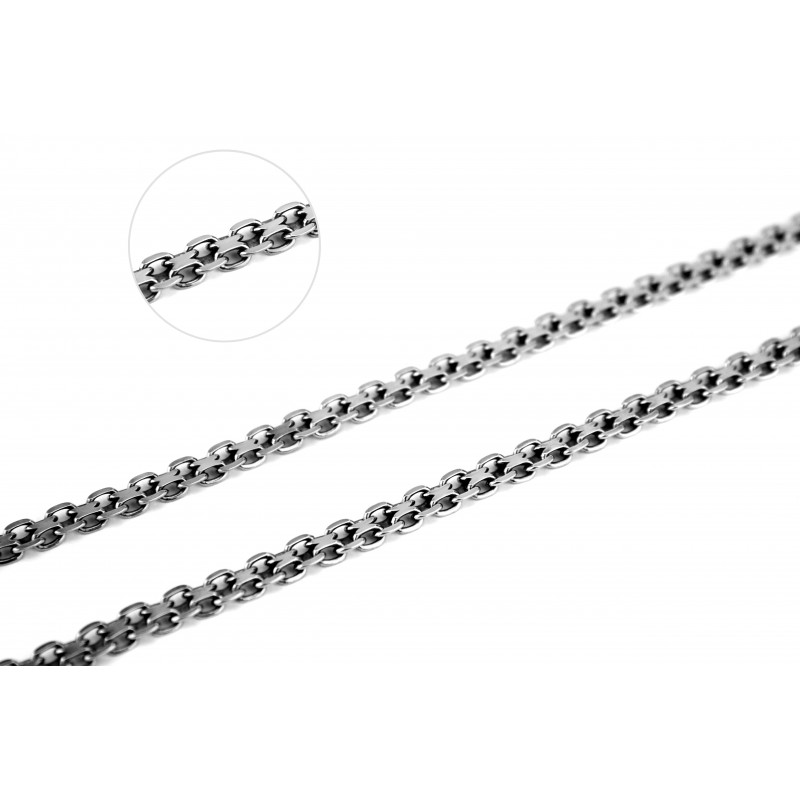 Цепочка серебряная Двойной якорь (Л18/2)