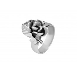 Кольцо серебряное Роза с 2 листками (1948р)
