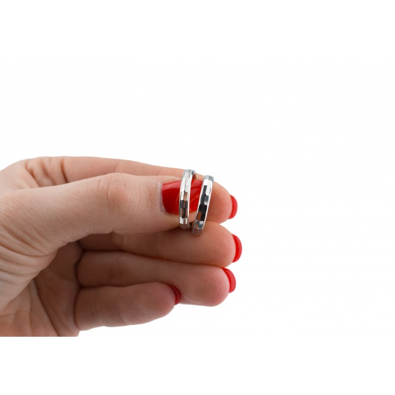 Серьги серебряные Кольца (СРТ15)