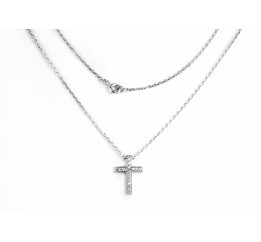 Колье серебряное Крестик (0542.10)