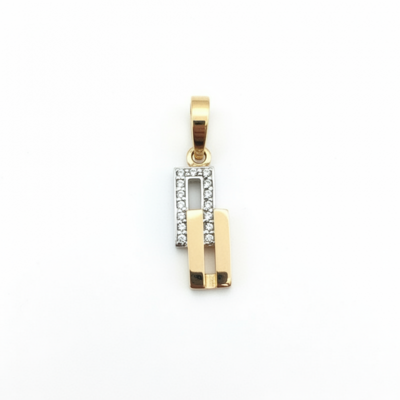 Подвес серебряный с золотом 0140.20