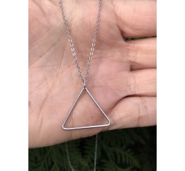 Колье серебряное Треугольник (451301)