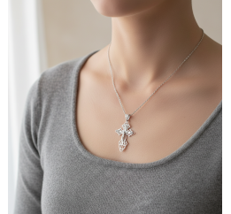 Подвес серебряный Крестик 2-0898.02