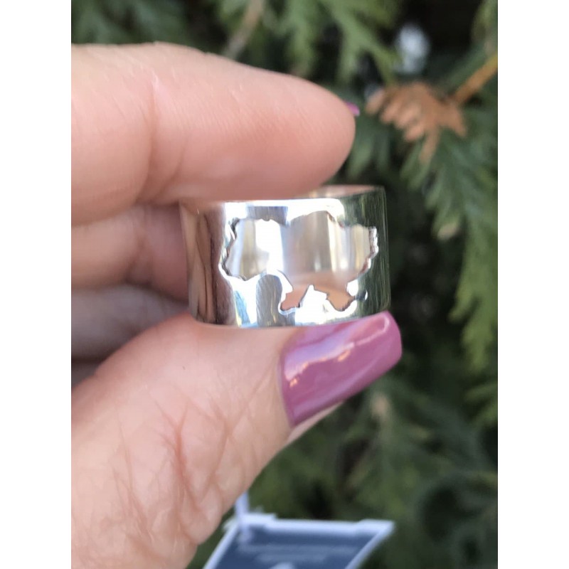 Кольцо серебряное Незалежність (2100687)