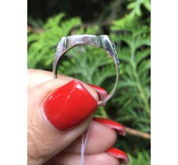 Печатка серебряная с золотом Святой Николай (А69к)