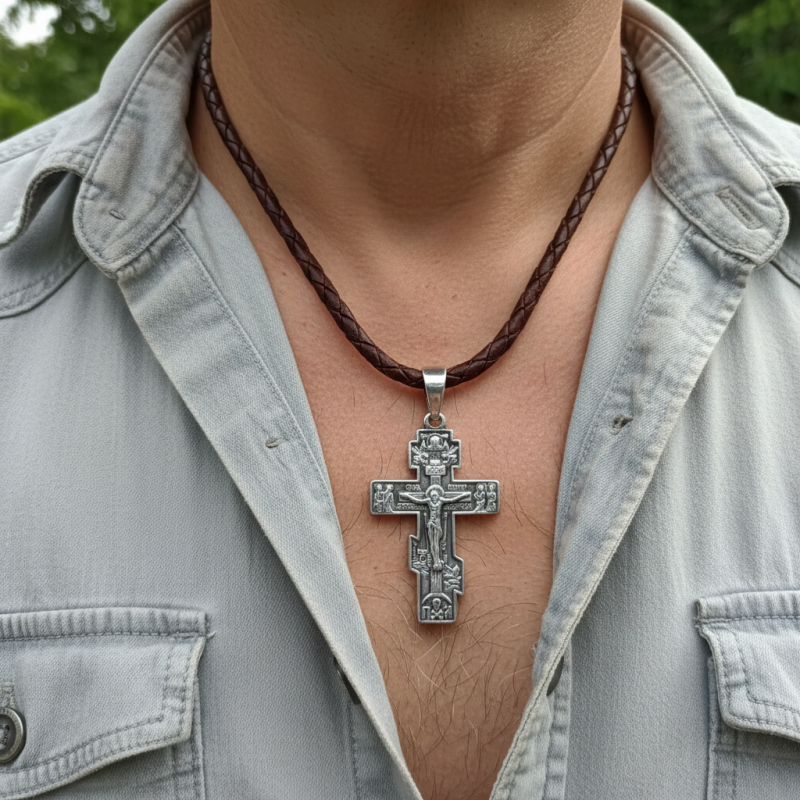 Подвес серебряный Крестик 5101