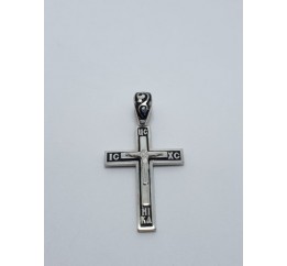 Крестик с эмалью (149чёрный)