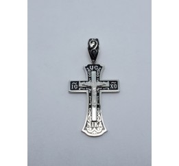 Крестик с эмалью (119чёрный)