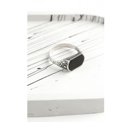 Печатка серебряная с ониксом (779к)