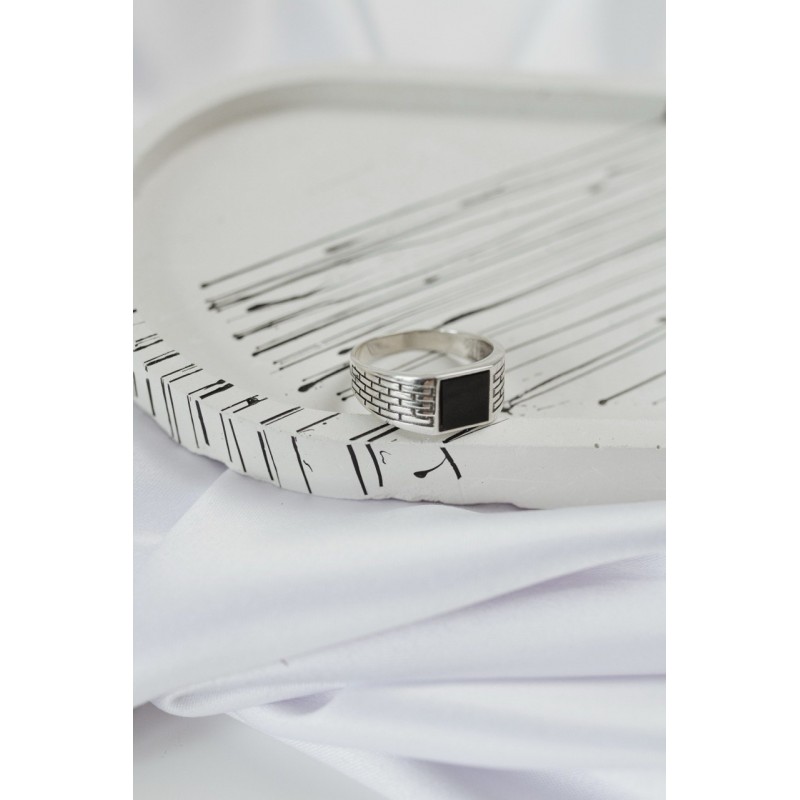 Печатка серебряная с ониксом (177к)