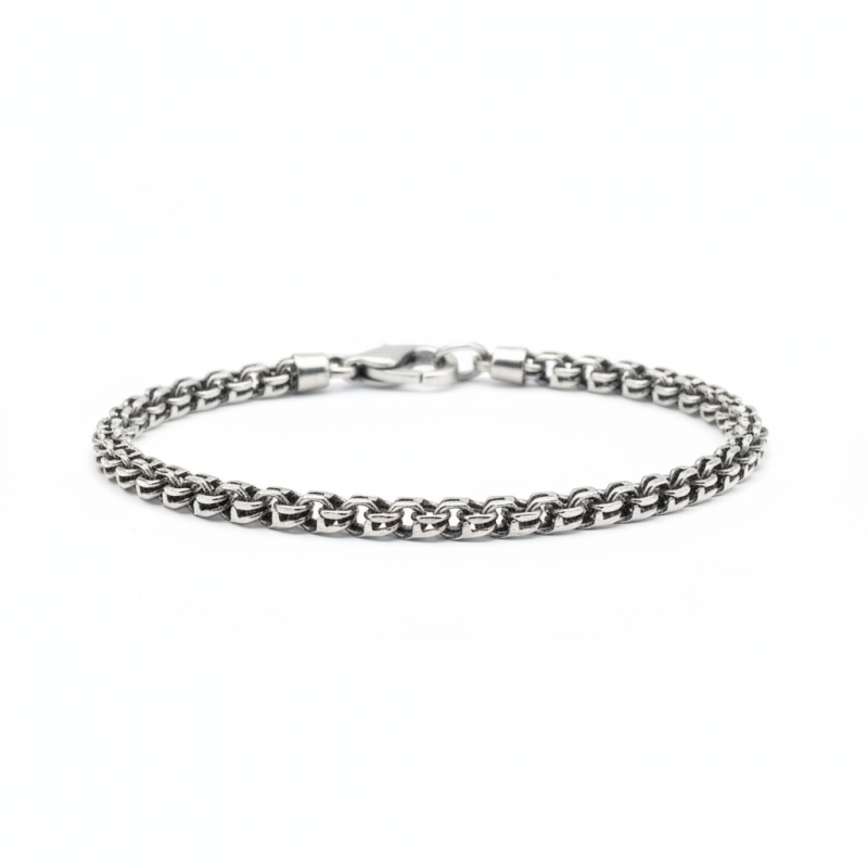 Браслет серебряный Круглый Бисмарк (701лч)