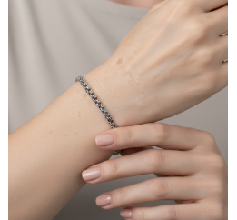 Браслет серебряный Круглый Бисмарк (701лч)