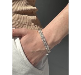 Браслет серебряный с цирконием Арабка (17002лбб)