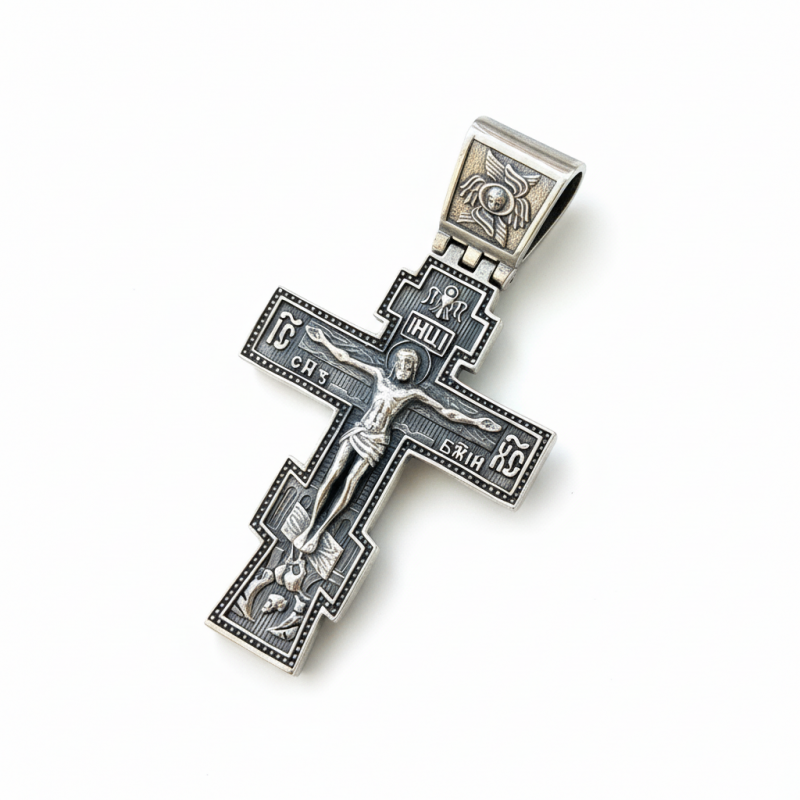 Подвес серебряный Крестик (А208п)