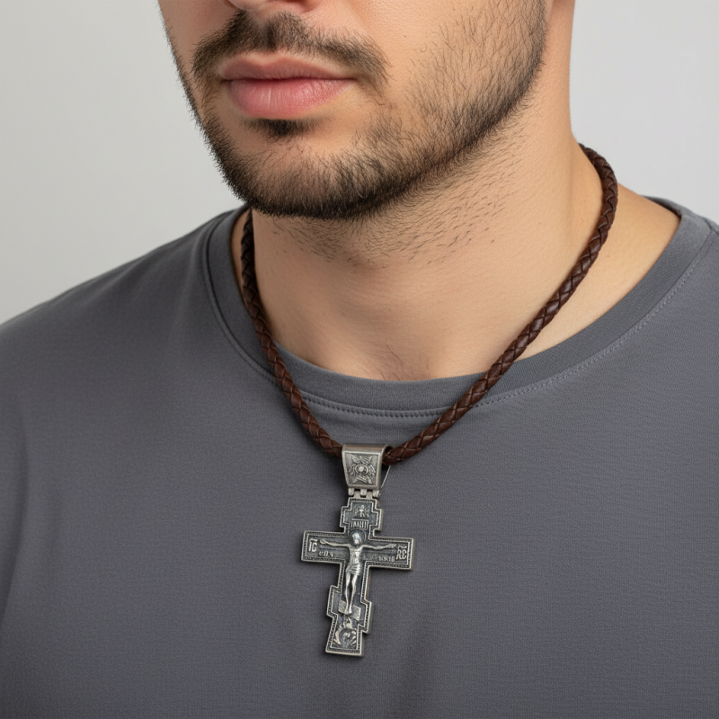 Подвес серебряный Крестик (А208п)