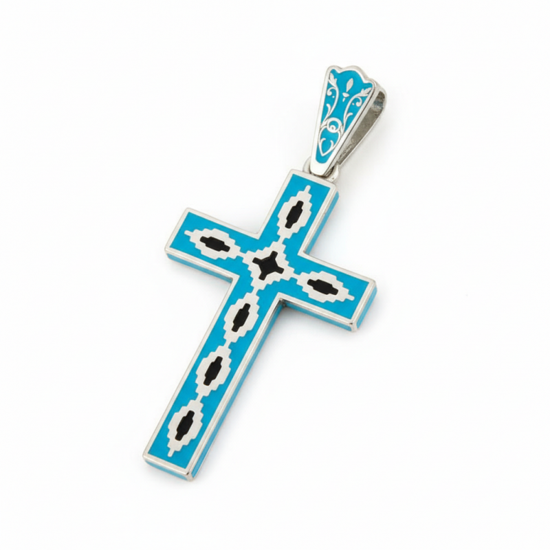 Подвес серебряный Крестик А243г