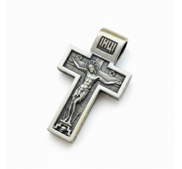 Подвес серебряный двухсторонний  Крестик А037п