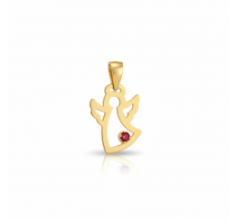 Подвес серебряный с золотом Ангелочек 730пк