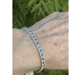 Браслет серебряный с цирконием Арабка (11706л)