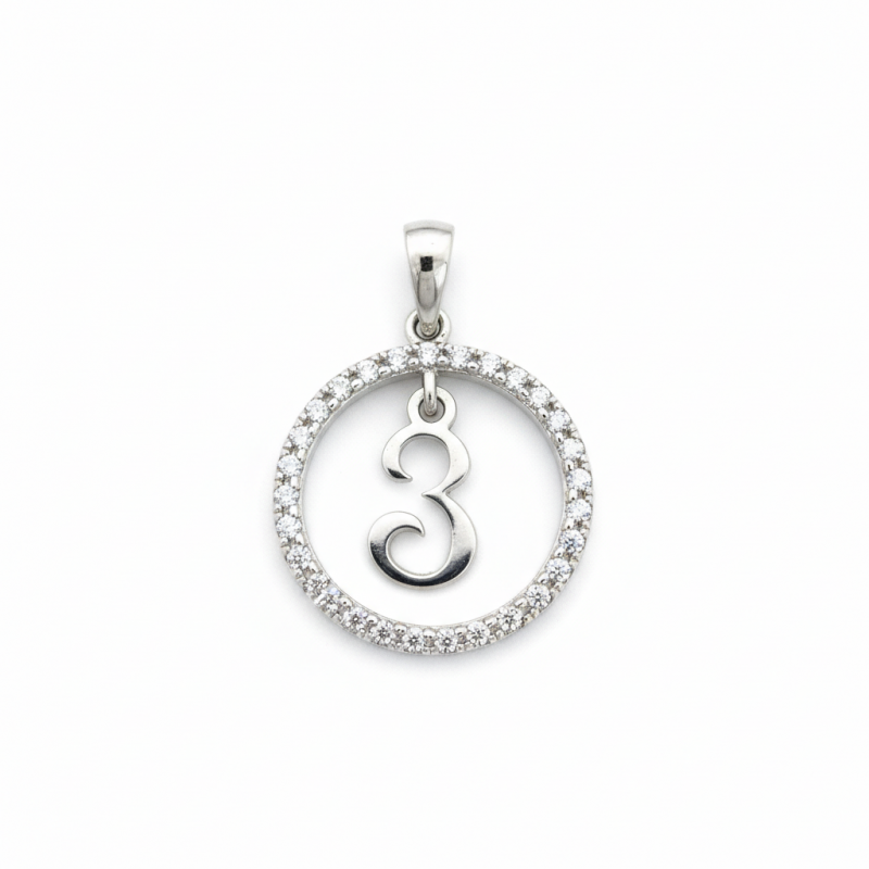 Подвес серебряный  буква З (050пЗР)