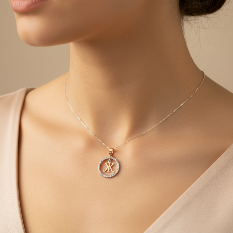 Подвес серебряный с золотом буква Ж (050пЖРз)