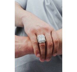 Печатка серебряная родированная Святой Николай (60020р)