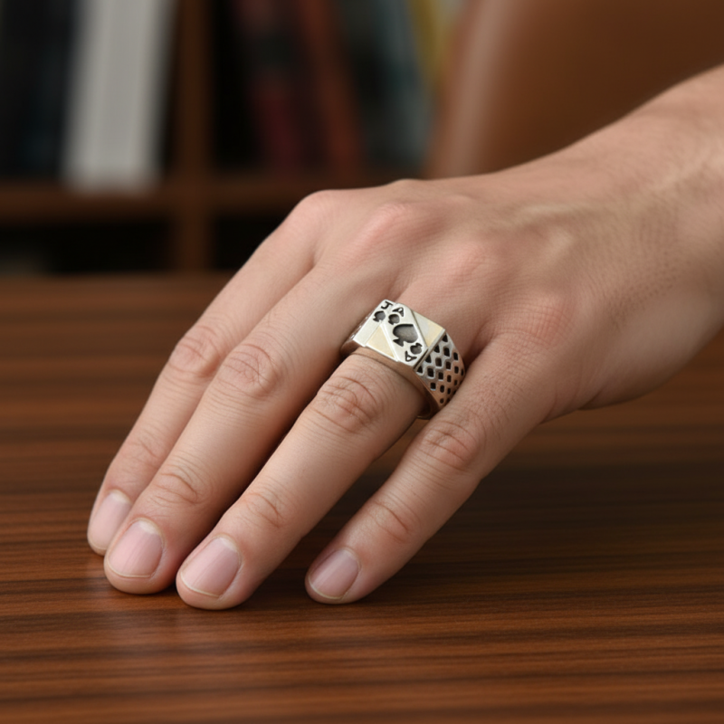 Печатка серебряная с золотом 813з