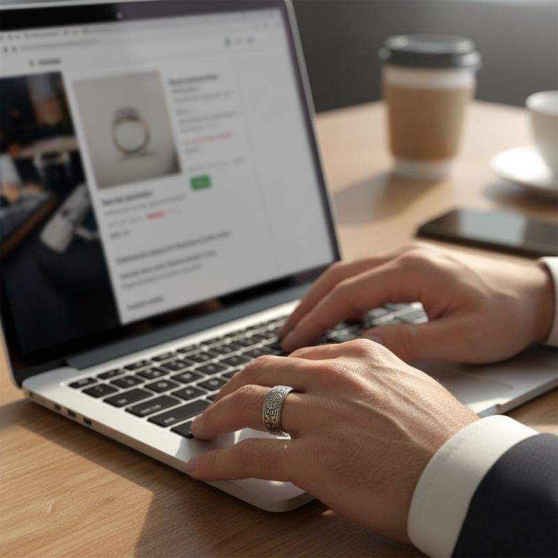 Кольцо серебряное мужское 865