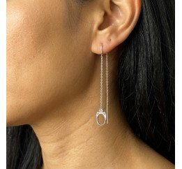 Серьги серебряные протяжки 21010р.