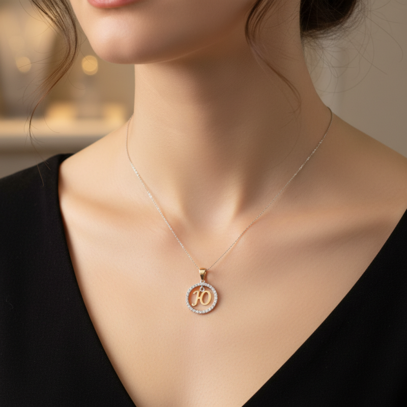 Подвес серебряный с золотом буква Ю (050пЮР)