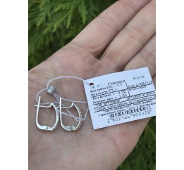 Серьги серебряные с цирконием Дорожка (А168с)