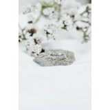 Кольцо серебряное с цирконием Дорожка (А168к)