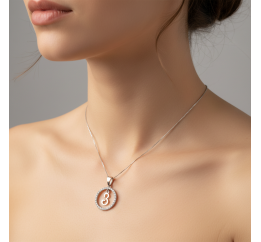 Подвес серебряный с золотом буква З (050пЗРз)